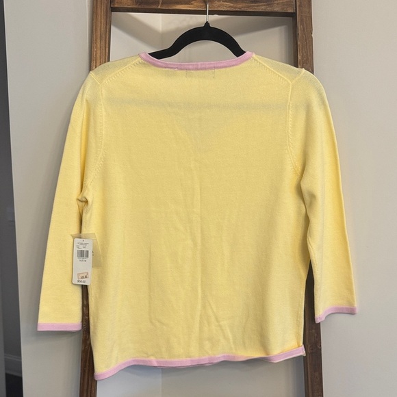 Kate Hill Yellow and Pink Women's Top - Picture 4 of 5
